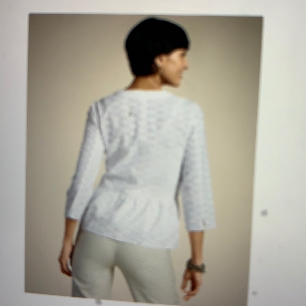 Chico’s Everlasting Eyelet Evie Jacket XL
